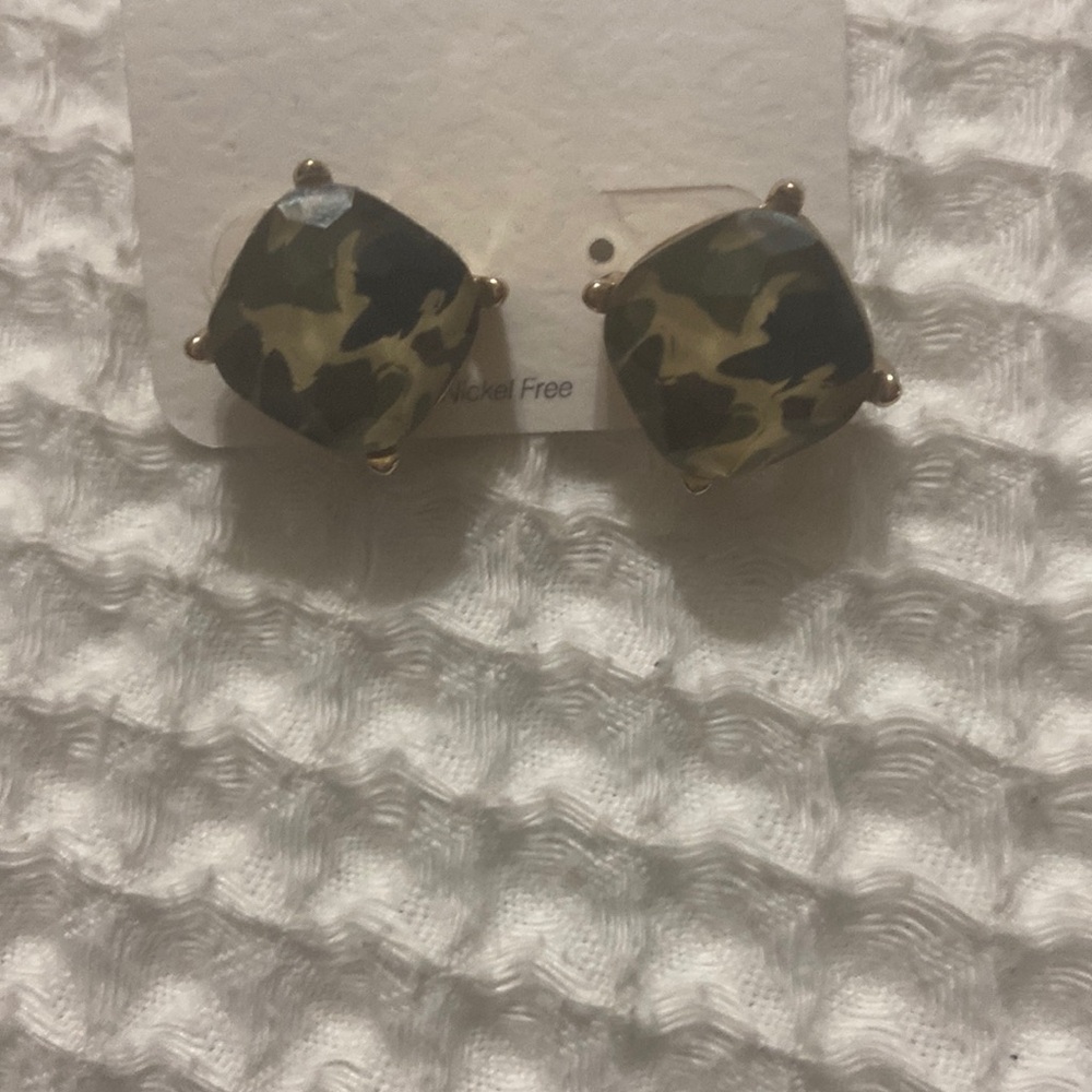 Camo earrings